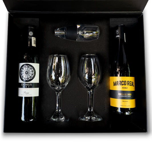 Regalo De Navidad Empresarial Con Vino Tinto Y Complementos Exclusivos