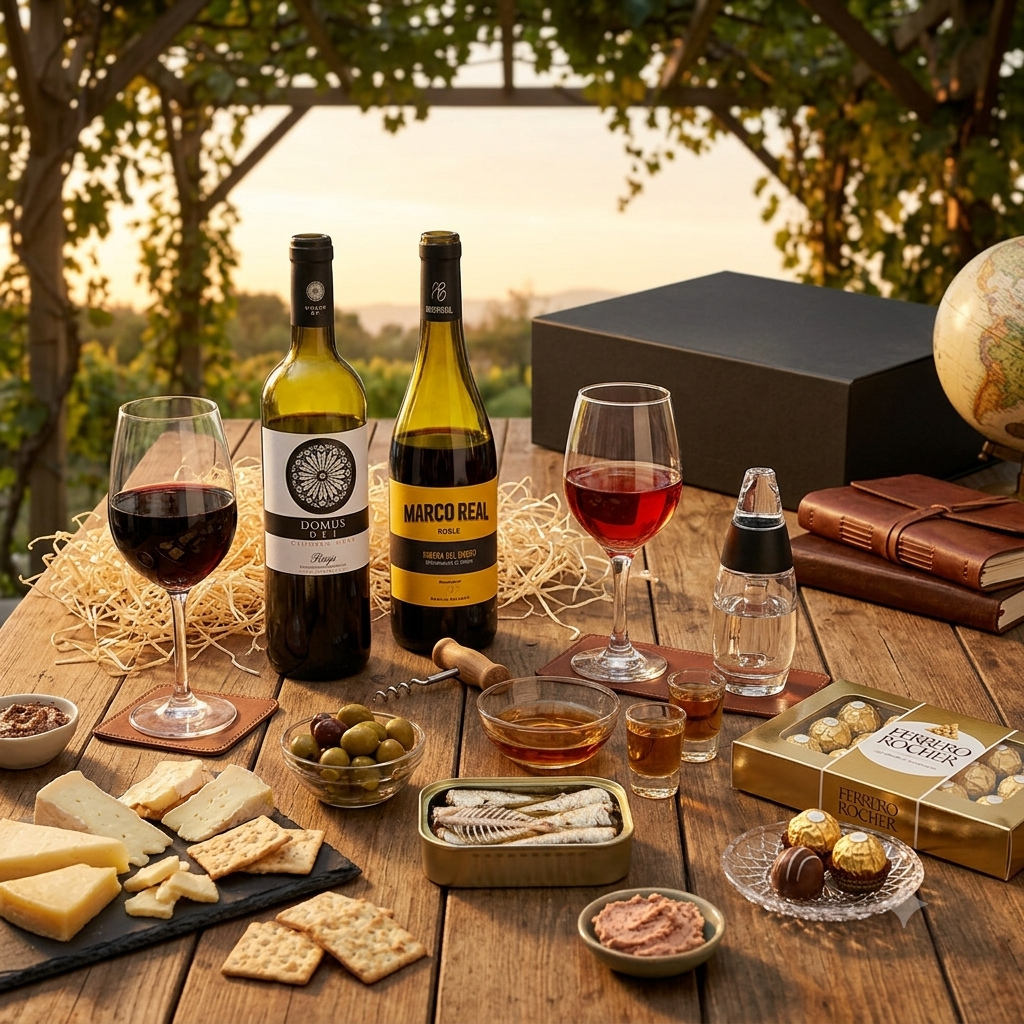 Regalo Empresarial Con Vino Tinto Y Complementos Exclusivos