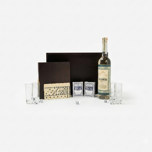Regalo Empresarial de lujo mezcal 400 Conejos reposado con Juegos Y Vasos Tequileros Premium