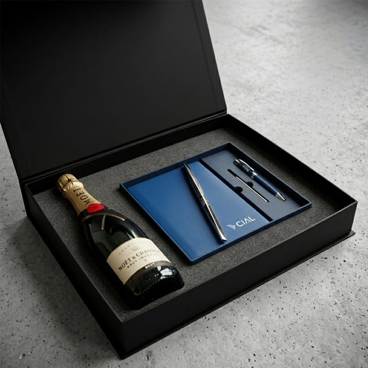 Kit Moët & Chandon, Champagne de Lujo y Bolígrafo Ejecutivo | Regalo Corporativo Exclusivo| Envíos nacionales