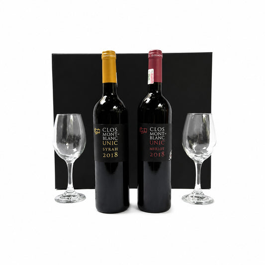 Regalo Empresarial Exclusivo: Kit de Vinos Tintos con Copas Profesionales de Cata Premium