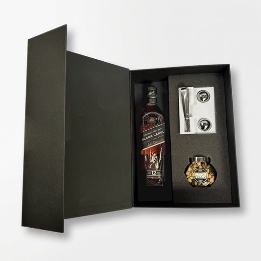 Regalo empresarial de lujo Johnnie Walker Black Label y complementos