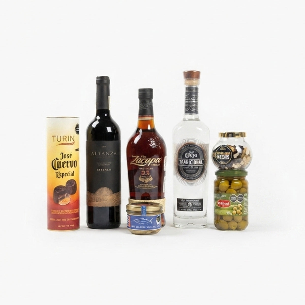 Canasta empresarial de Lujo, Zacapa, Alcanta, Tequila José Cuervo, y/o complementos.