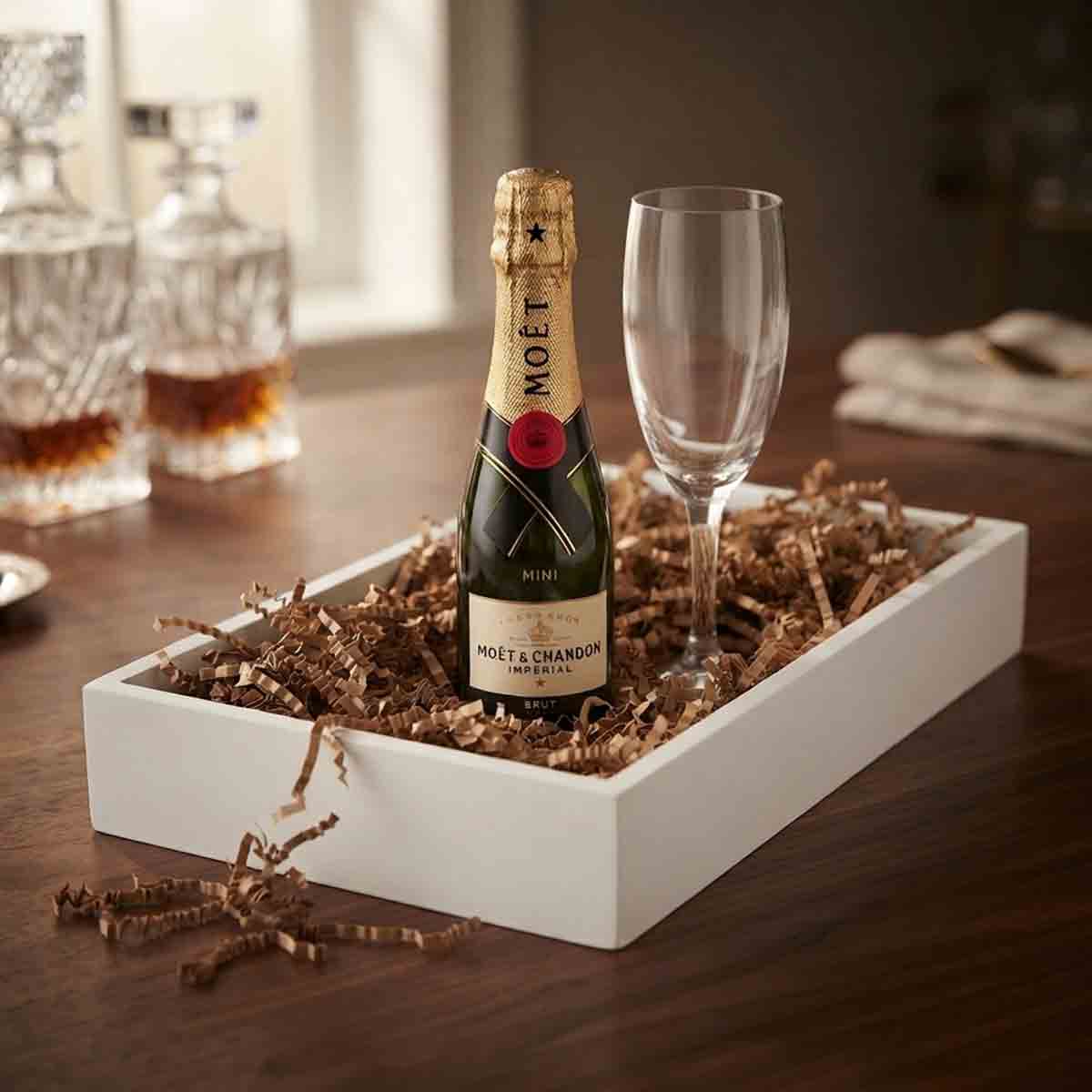 Canastas ejecutiva Con Moët Chandonn y Copa Premium