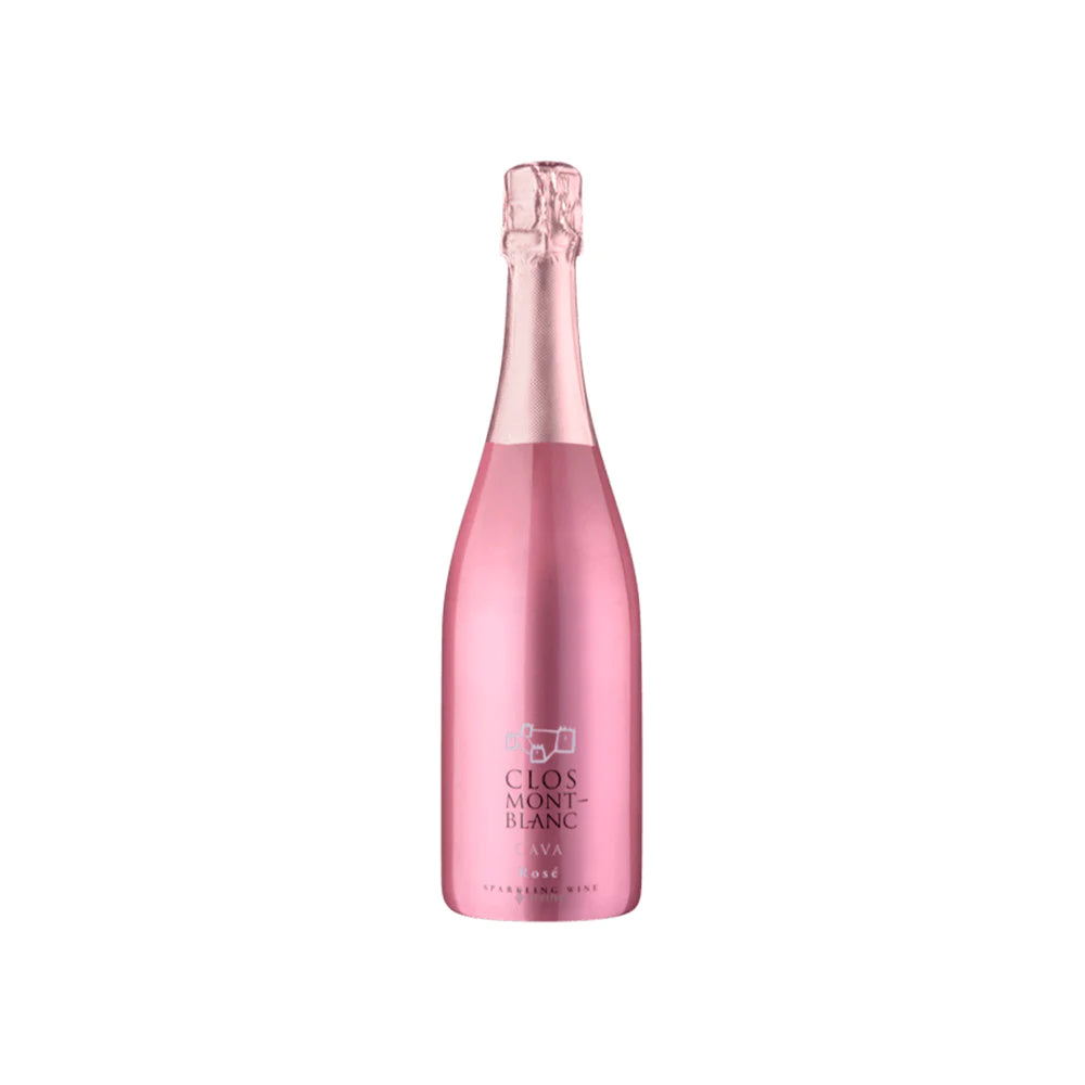 Kit Cava Rosé con Copas y Garnituras en Caja Negra