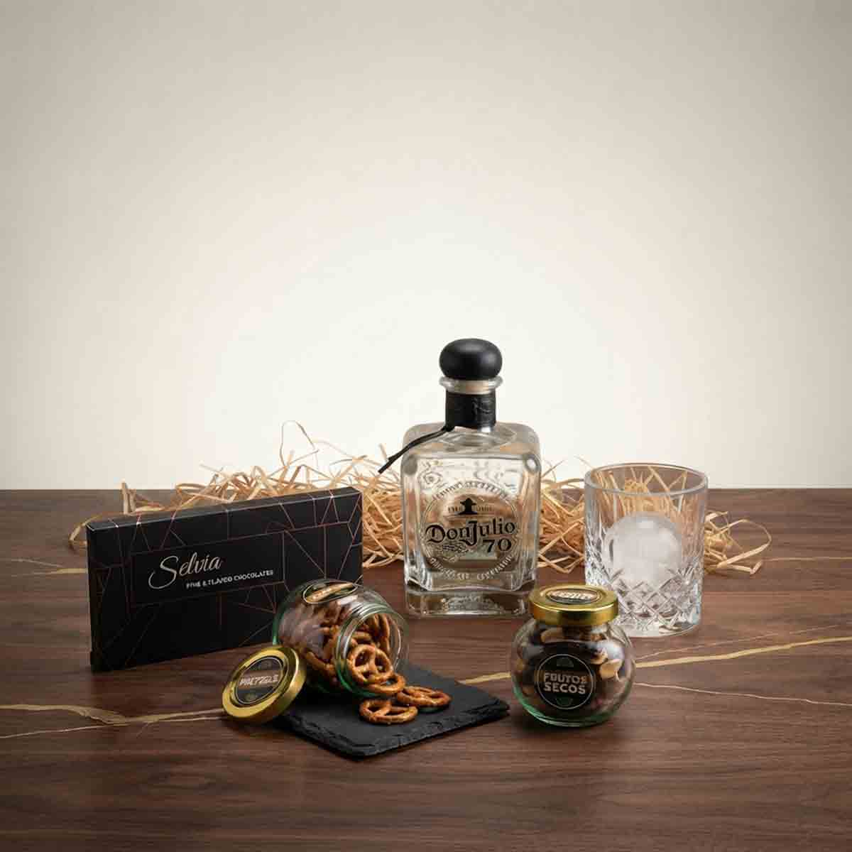 Canasta Empresarial árbol Don Julio 70: con complementos gourmet Premium