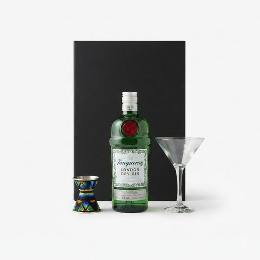 Kit Empresarial Gin Tanqueray con Arte Huichol: El Regalo Corporativo Más Exclusivo
