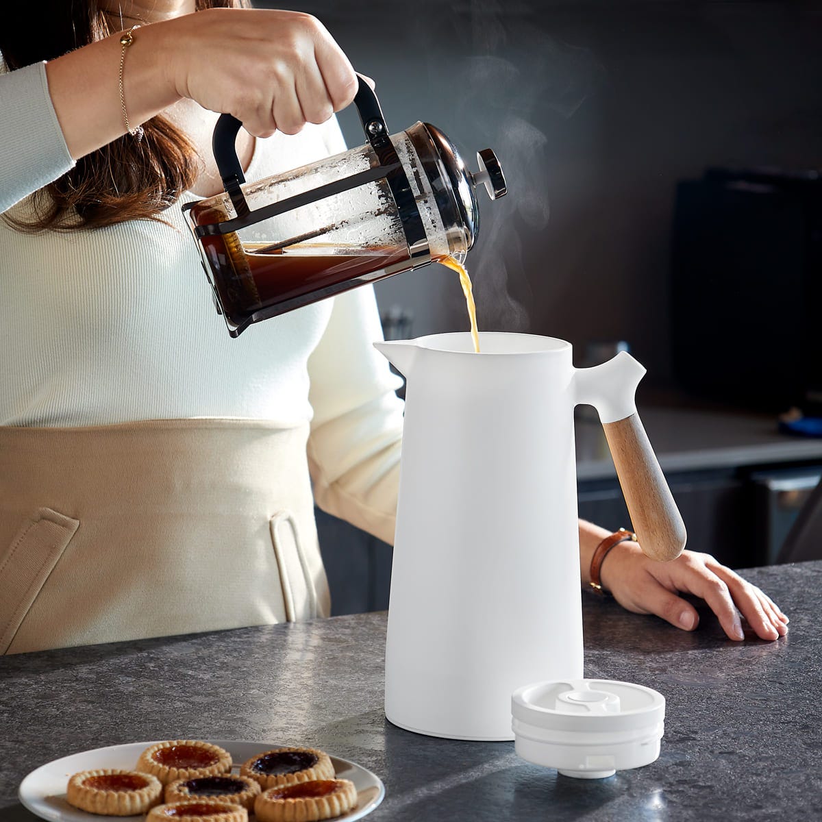 Kit de Té con Caja de Madera, Jarra y Taza – Regalo Elegante Para Mamá