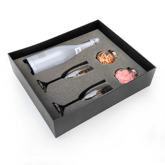Kit Personalizado Con Vino Cava Espusomos Y Complementos Premium