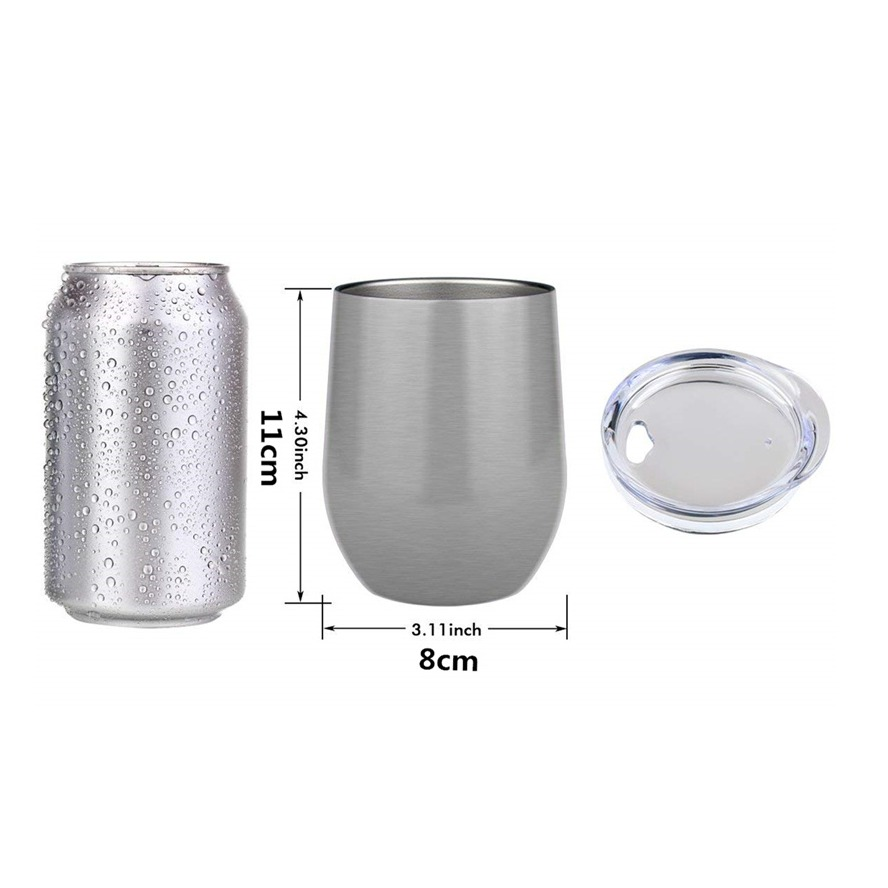Vaso Termo 12 Oz Vino Café Te Acero