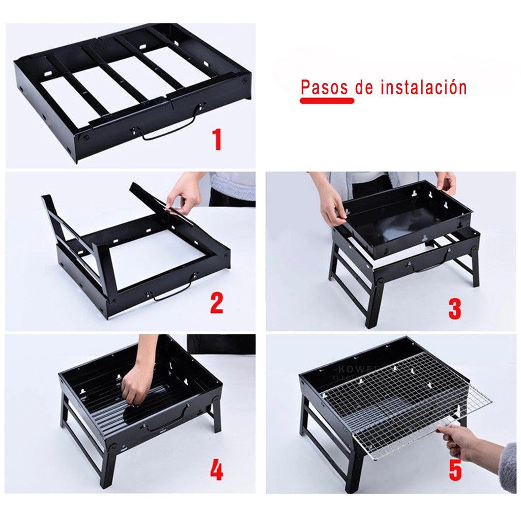 🥩Asador de Carbón Portátil para Viajes🥩