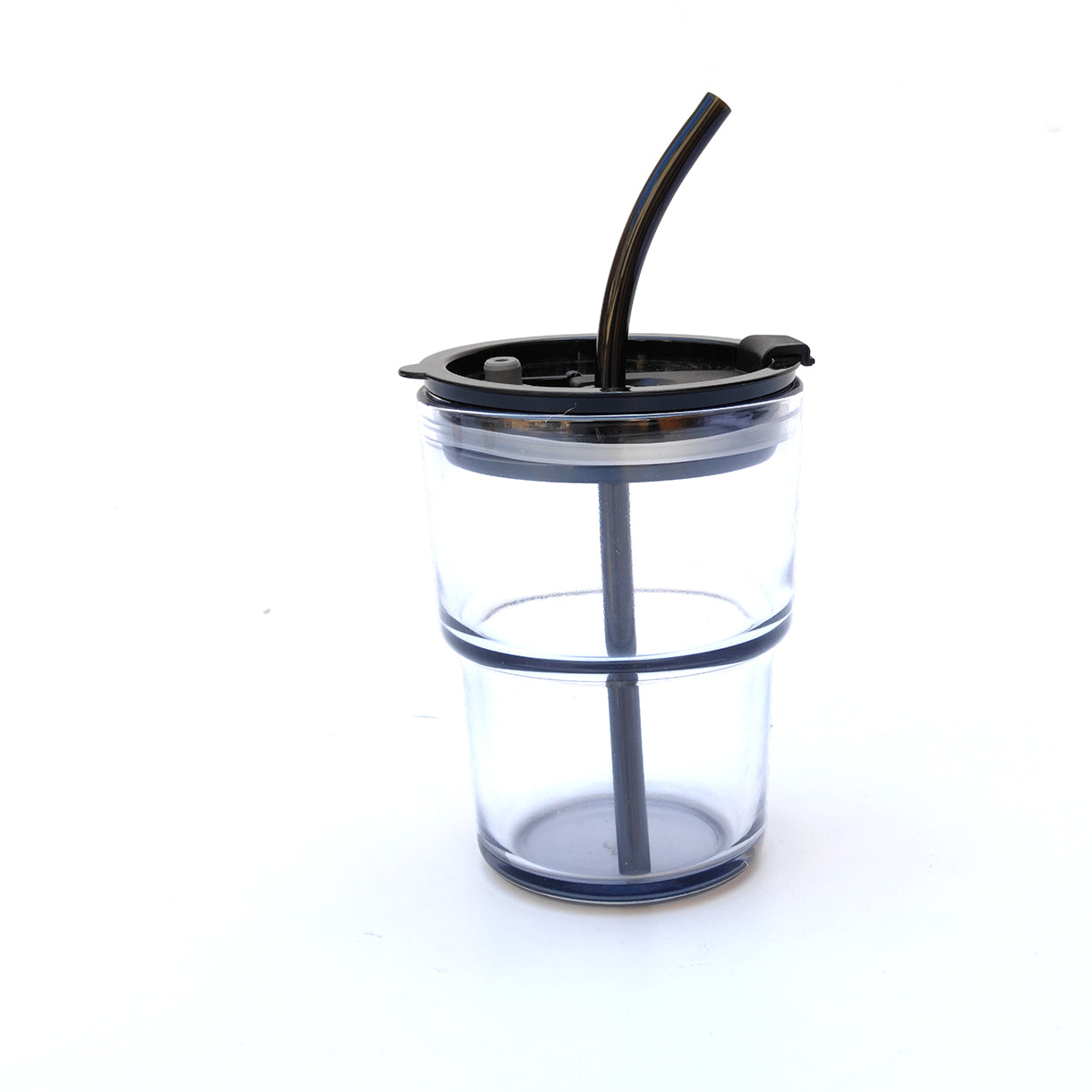 Vaso De Vidrio Con Popote