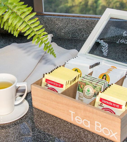 Kit de Té con Caja de Madera, Jarra y Taza – Regalo Elegante Para Mamá