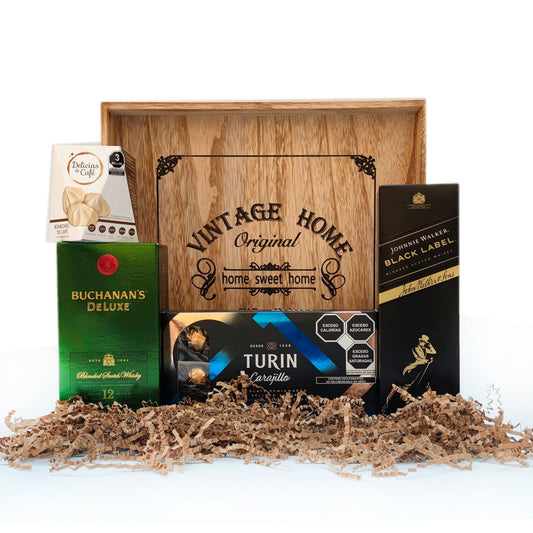 Arcones Navideños, Black Label, Buchanans 12 años - Canasta Navideña Entrega Urgente