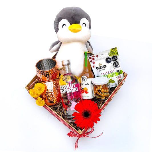 Regalo De Navidad Con Absolut Raspberri Y Accesorios De Lujo