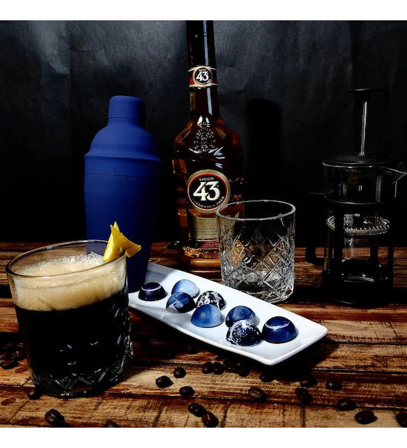Regalo Empresarial Con Licor 43 De 700 ml Para Carajillos Con Prensa Francesa, Chocolates y Shaker