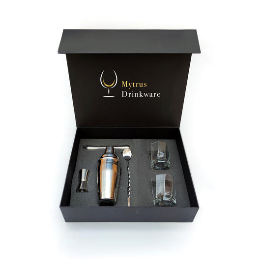 Regalo Empresarial de Coctelería Premium | Accesorios Inox & Vasos Old Fashion