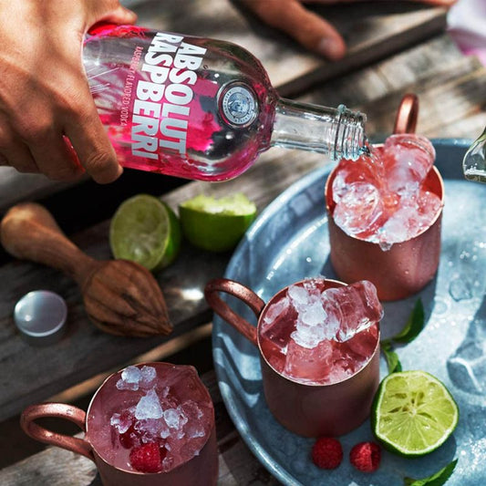 Regalo De Navidad Con Absolut Raspberri Y Accesorios De Lujo