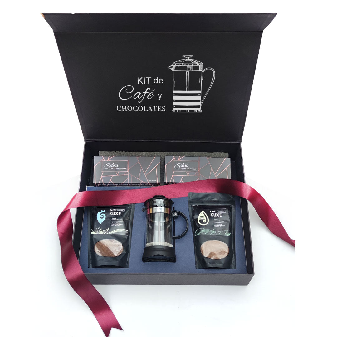 Regalo Empresarial De Café De Autor Con Chocolates Artesanales Premium