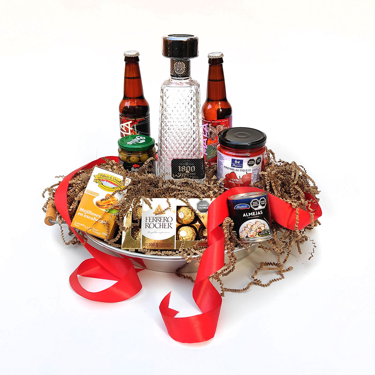 Regalo Tequila 1800 y Cerveza Artesanal + Paellera Y Complementos Gourmet