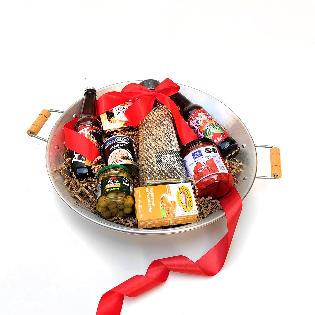 Regalo Tequila 1800 y Cerveza Artesanal + Paellera Y Complementos Gourmet