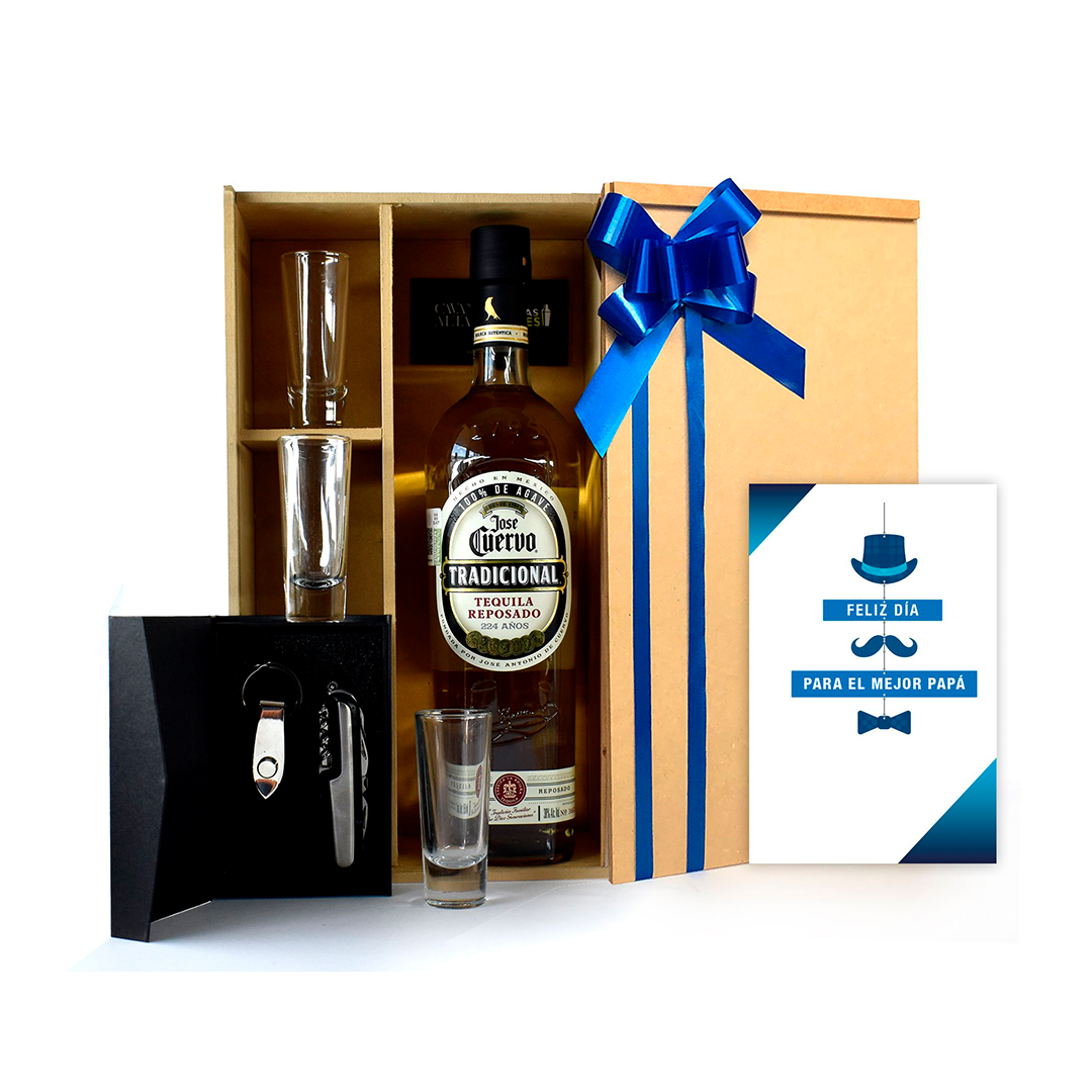 Kit Tequila Cuervo Tradicional y Accesorios