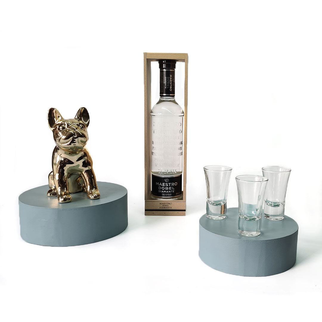 Regalo De Maestro Dobel Diamante Con Tequileros y Accesorio