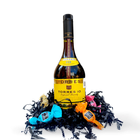 Regalo de Chocolate y Brandy Torres 10: Un Obsequio Delicioso para Amantes del Café y Dulces