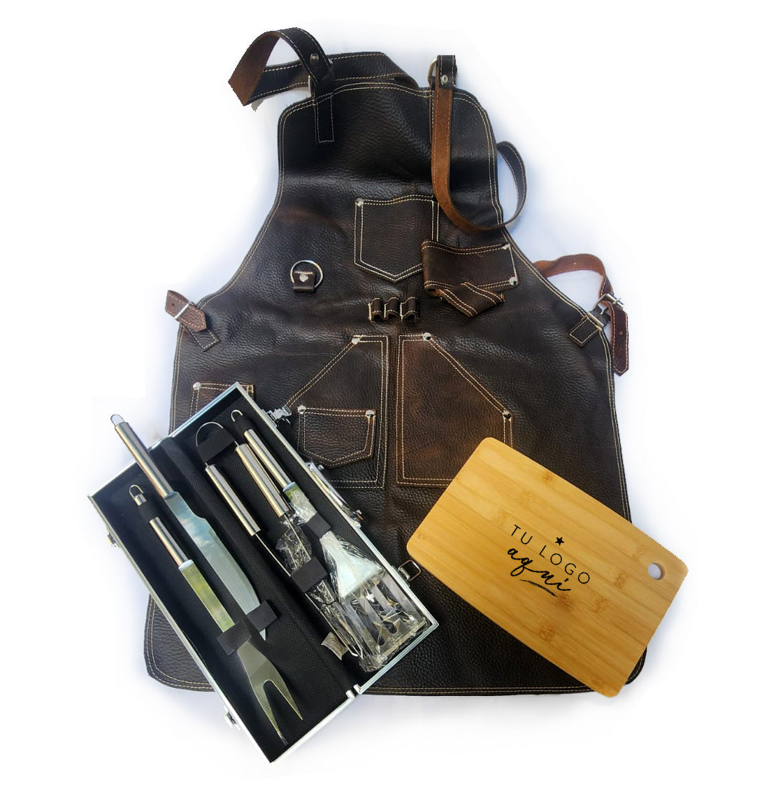 Set Parrillero de Lujo con Grabado Personalizado | Envíos Nacionales