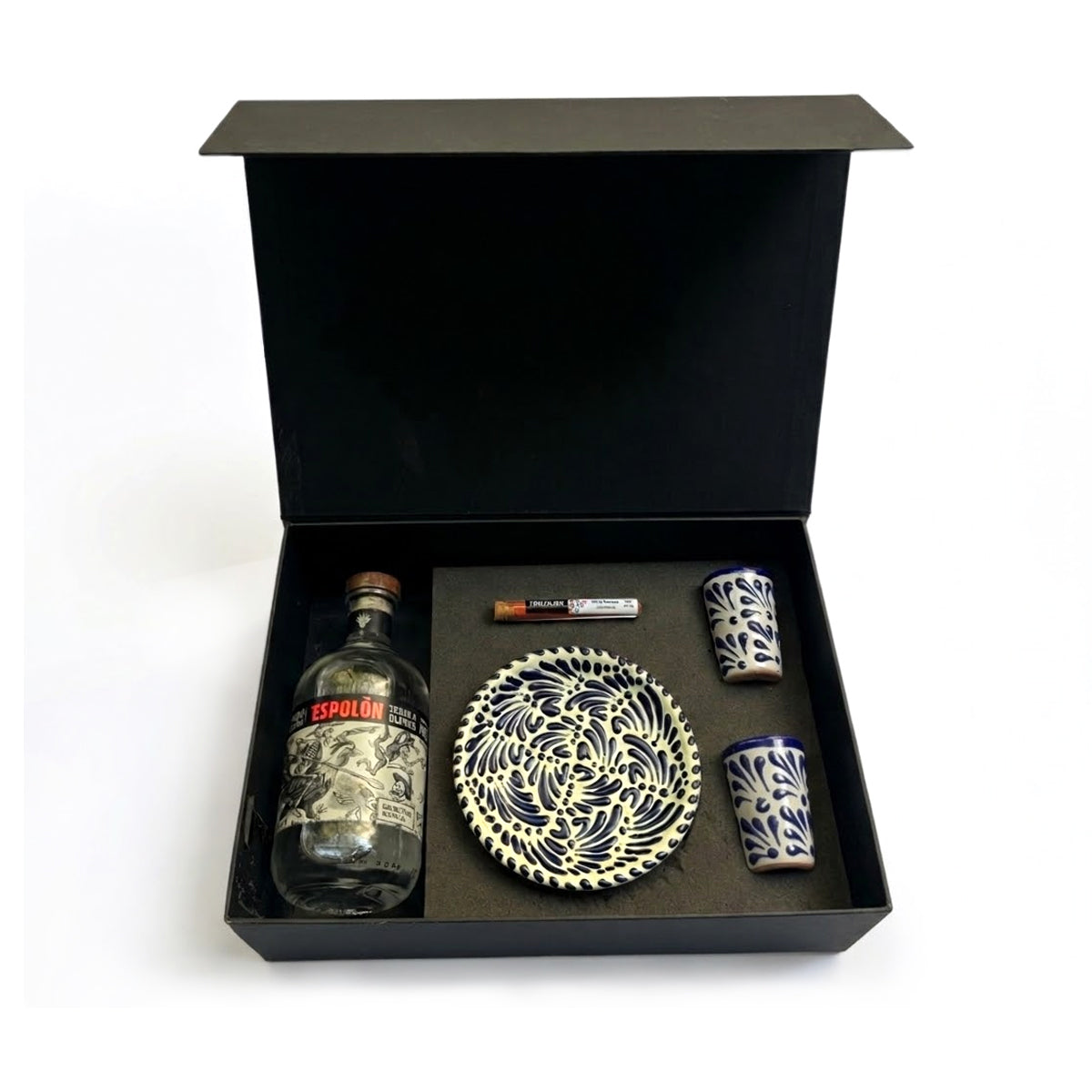 Regalo empresarial de lujo tequila Espolón y conjunto de talavera con complementos