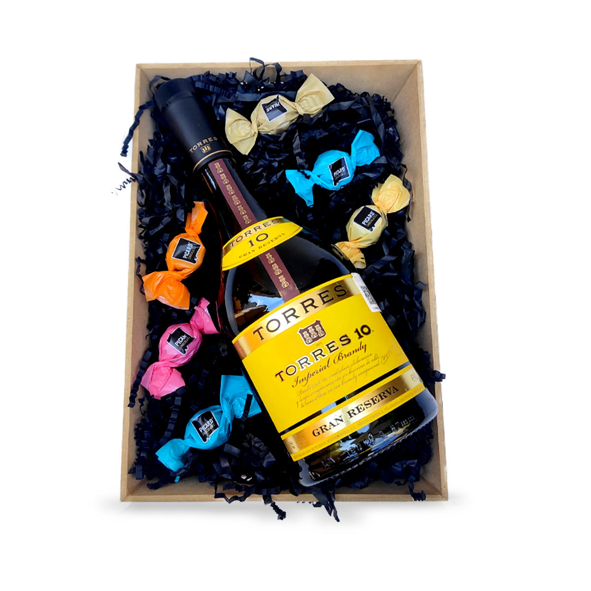 Regalo de Chocolate y Brandy Torres 10: Un Obsequio Delicioso para Amantes del Café y Dulces
