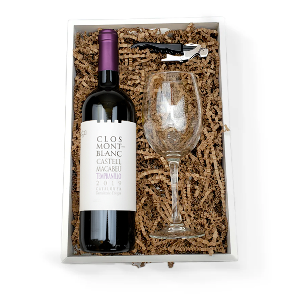 Canastas Navideñas Premium con Vino Tinto Y Copa Elegante