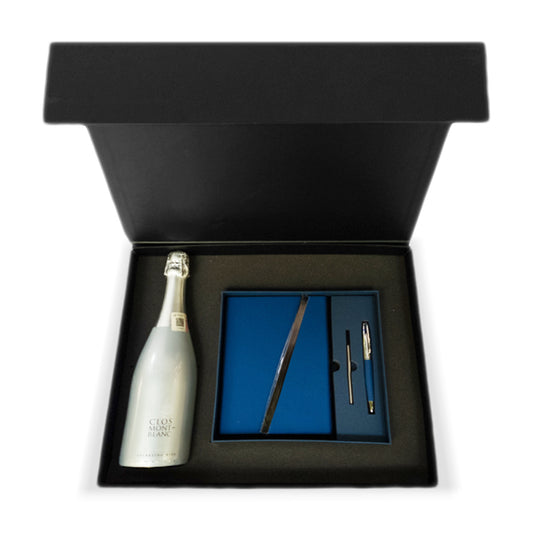 Kit Clos Mont-Blanc, Vino Espumoso y Bolígrafo,  Regalo Corporativo Elegante | Envíos Nacionales