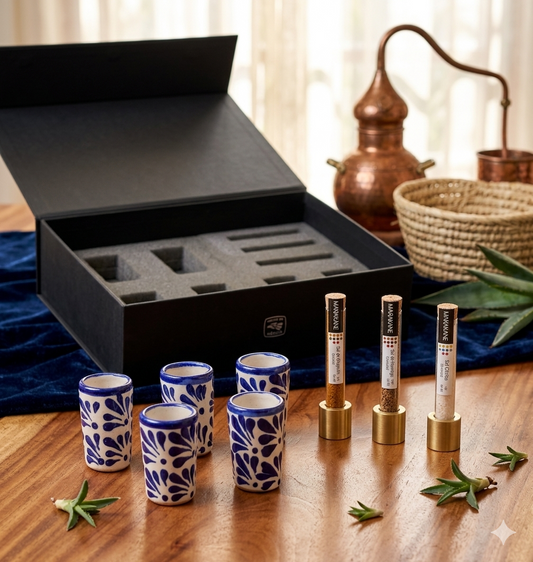 Regalo empresarial premium talavera tequileros y sal