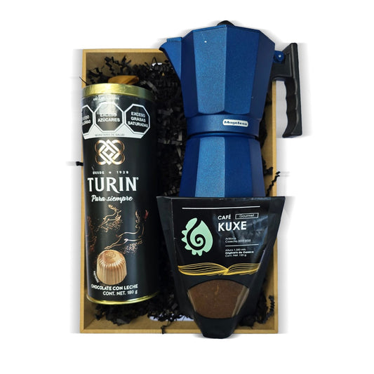 Regalo Corporativo Con Cafetera Italiana Y Complementos Premium