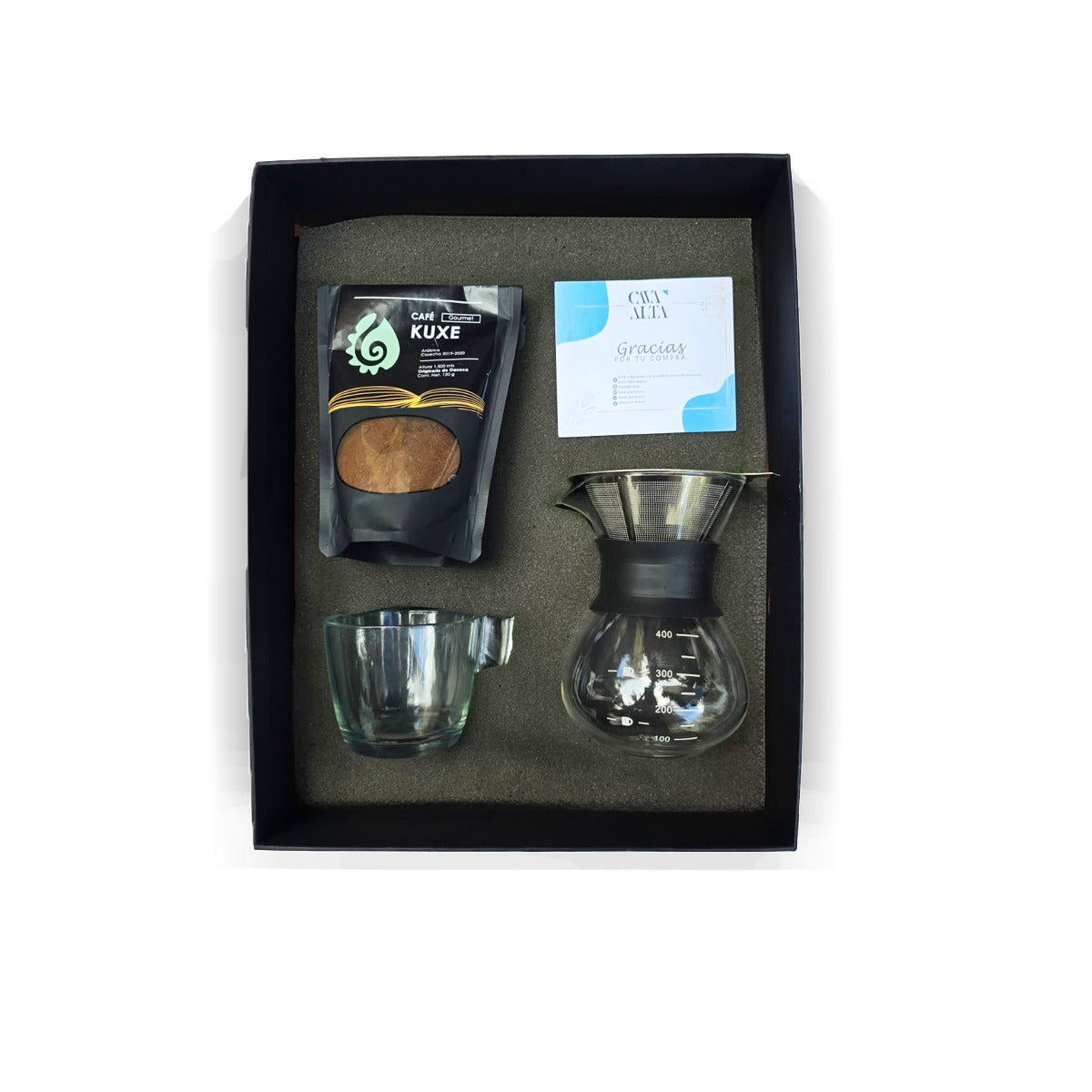 Kit Completo para un Buen Café – Cafetera de Goteo, Café y Taza