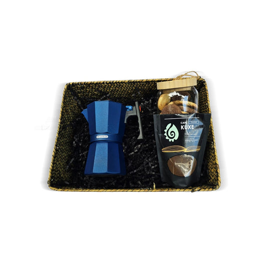 Canastas Navideñas Premium Con Cafetera Italiana Y Complementos De Lujo