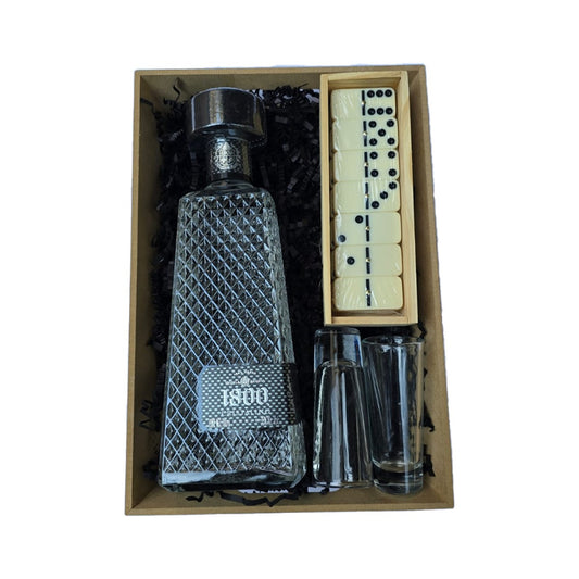 Canastas Navideñas Premium, Tequila 1800 Cristalino Con Complementos Exclusivos