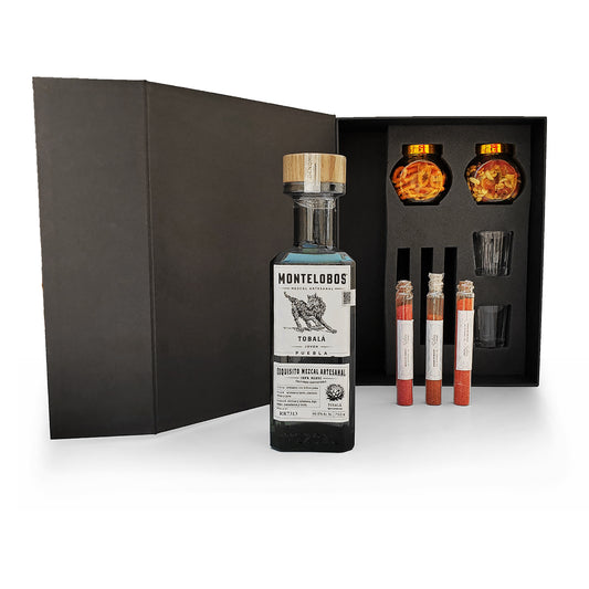 Regalo para padres:Kit mezcal Montelobos & Snacks