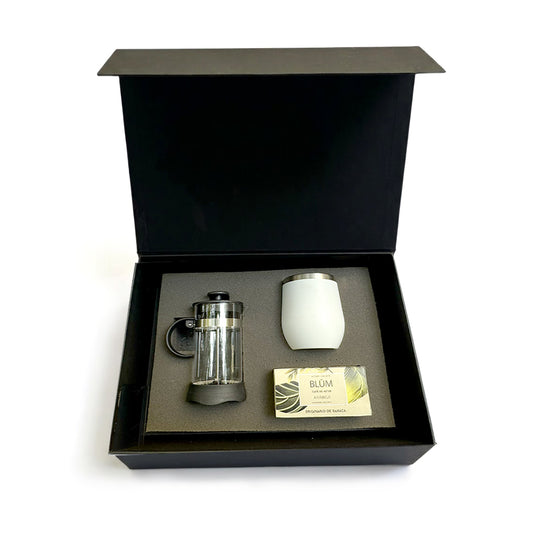 Regalo empresarial de lujo café Arábiga con prensa francesa y termo