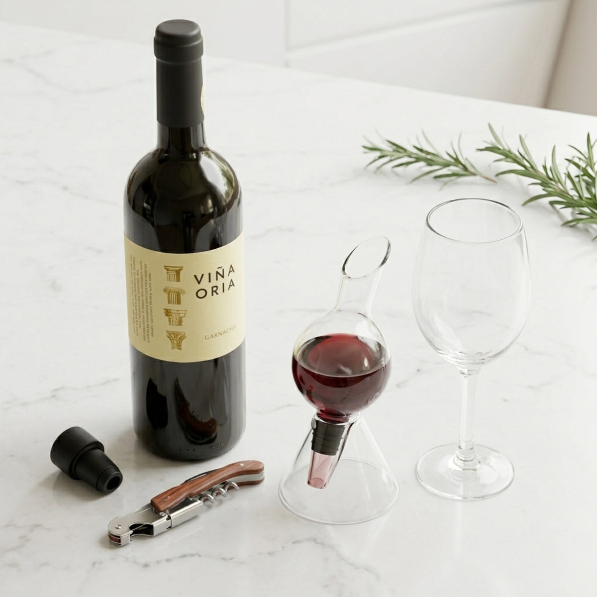 Regalo empresarial de lujo Viña Garnacha con accesorios para cata