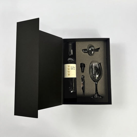 Regalo empresarial de lujo Viña Oria Garnacha con accesorios para cata