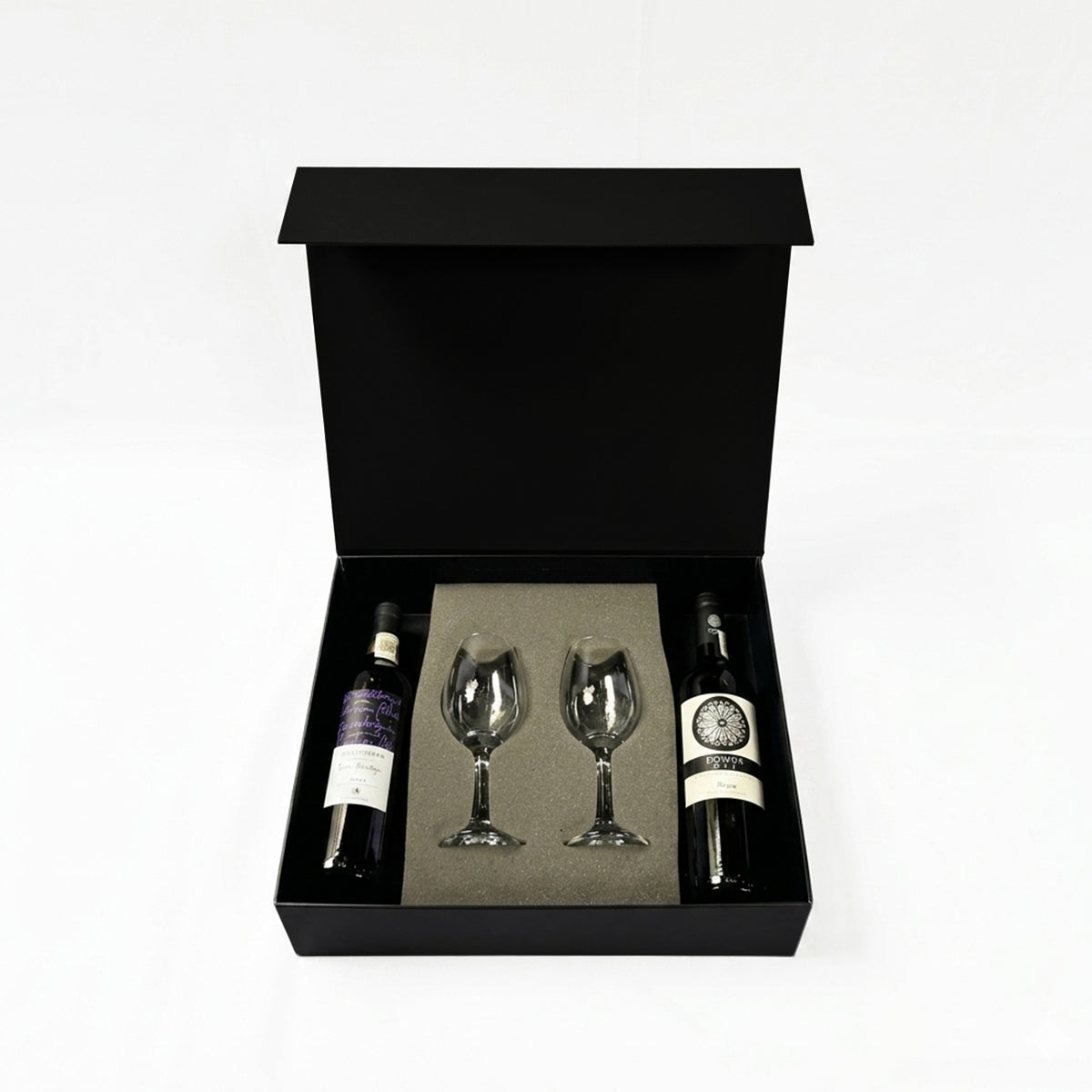 Regalo empresarial vino tinto Domus Dei y Cristóforo