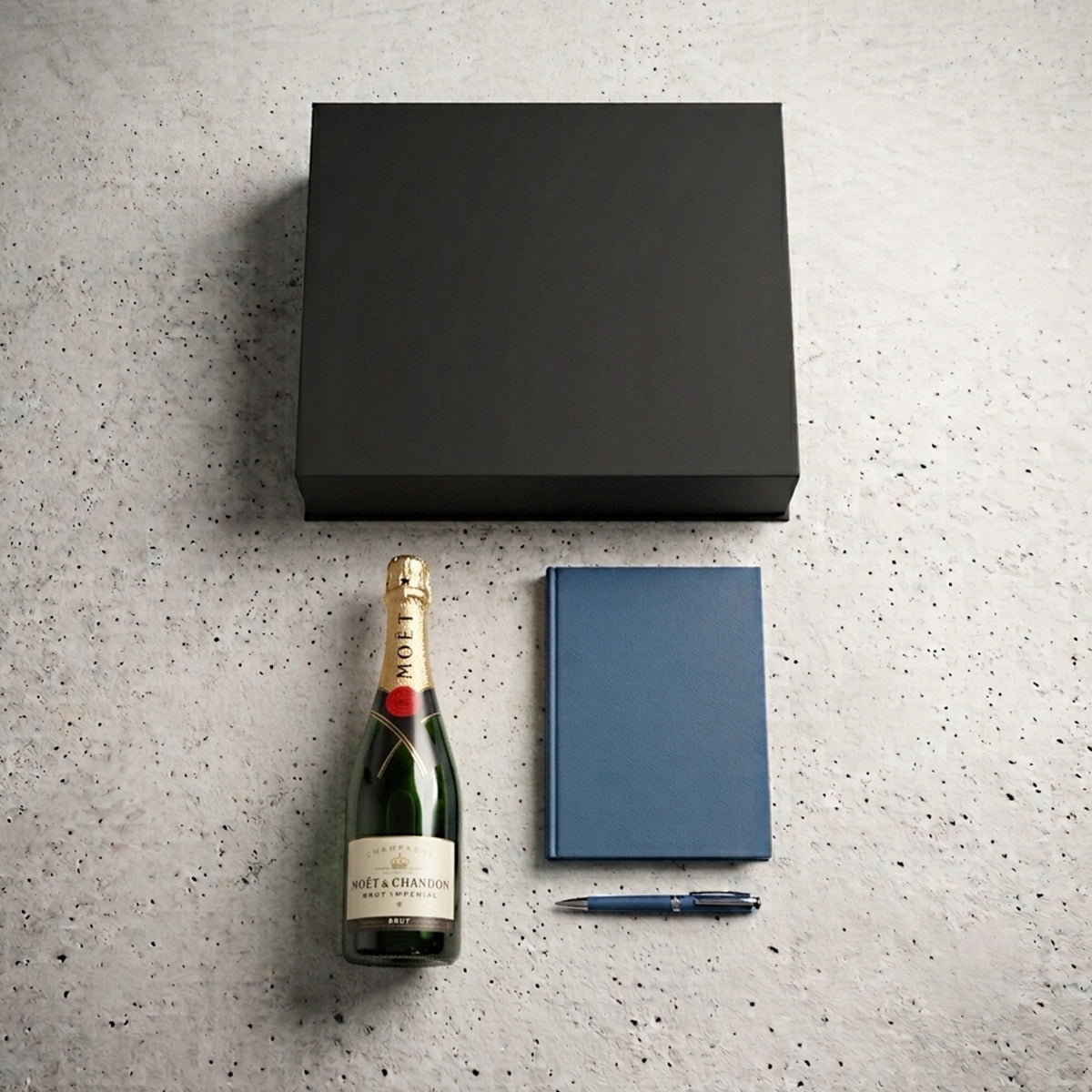 Kit Moët & Chandon, Champagne de Lujo y Bolígrafo Ejecutivo | Regalo Corporativo Exclusivo| Envíos nacionales