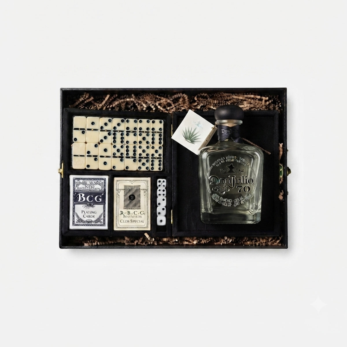 Regalo Empresarial Don Julio 70 con Juegos Y Vasos Tequileros Premium