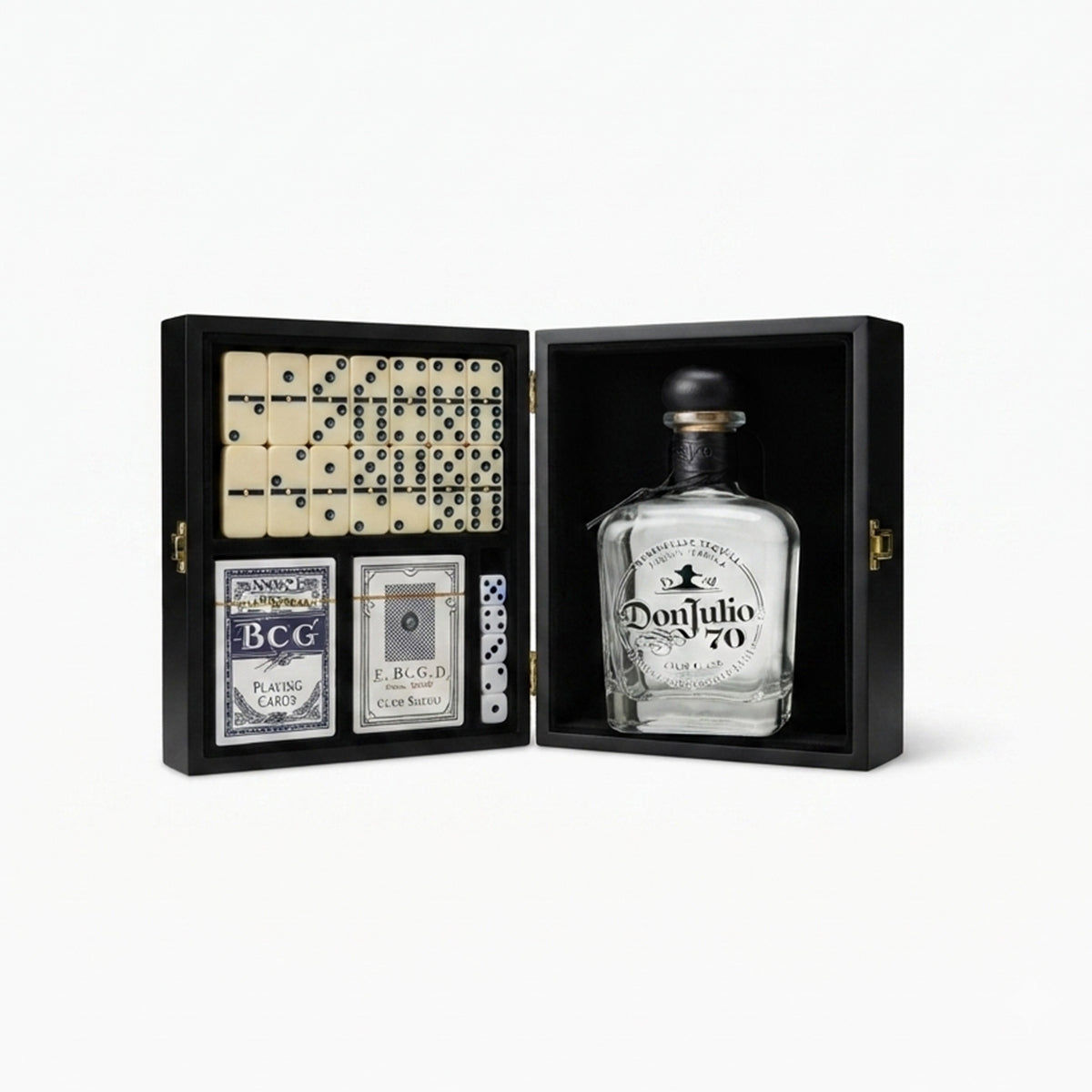 Regalo Empresarial Don Julio 70 con Juegos Y Vasos Tequileros Premium