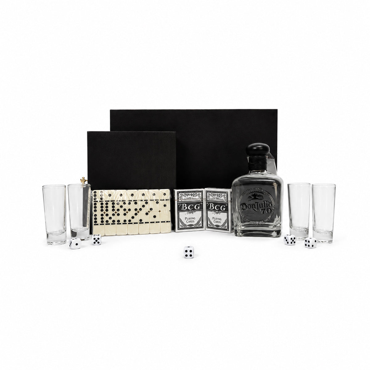 Regalo Empresarial Don Julio 70 con Juegos Y Vasos Tequileros Premium
