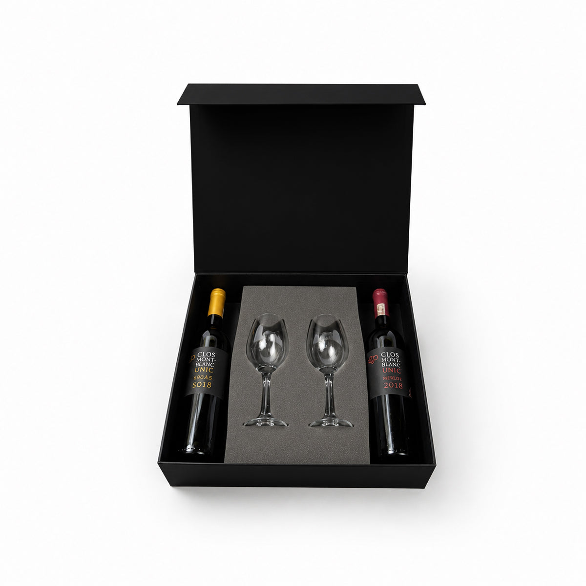 Regalo Empresarial Exclusivo: Kit de Vinos Tintos con Copas Profesionales de Cata Premium