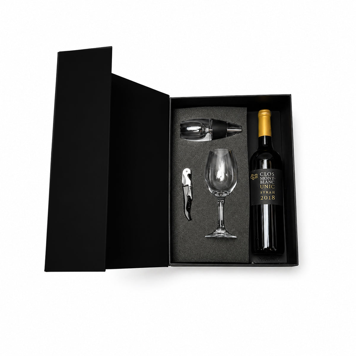 Kit de Accesorios para Vino Tinto Clos Montblanc con Oxigenador
