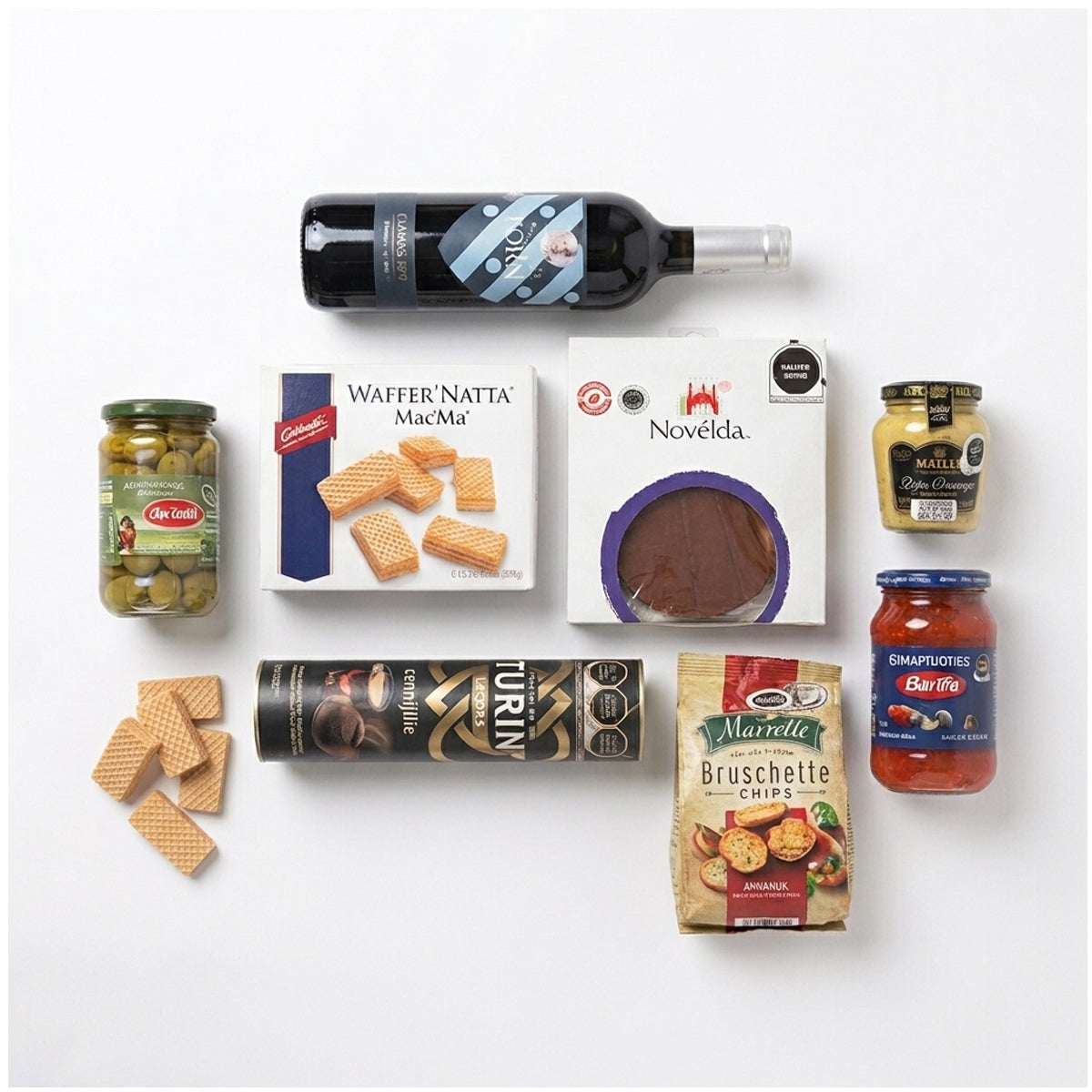 Arcón empresarial Vino, jamón serrano, turín, económicos